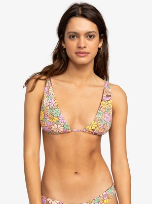 Roxy All About Sol Elongated Triangle Bikinioberteile | 58071-XZJL