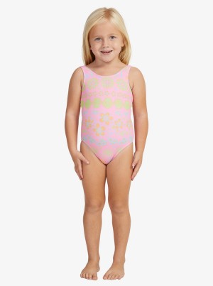 Roxy Beach Day Together One-Piece Bademode Mädchen | 83462-UQZV