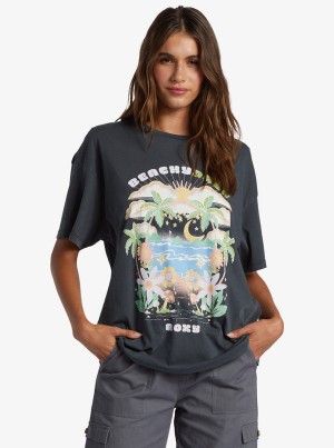 Roxy Beachy Days Oversized Boyfriend T-shirts | 20465-FOLQ