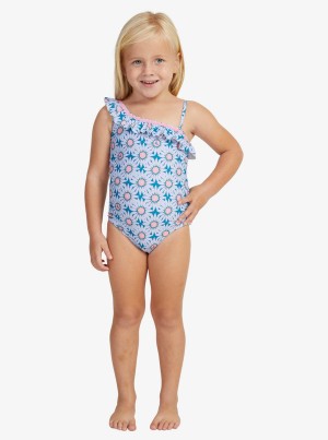 Roxy Bold Florals One-Piece Bademode Mädchen | 45639-HZFS