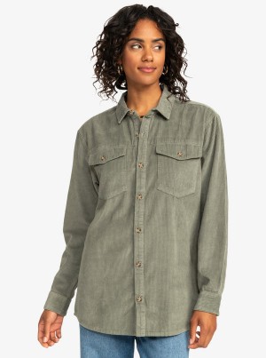 Roxy Let It Go Corduroy Long Sleeve Jacken | 18629-LCHI