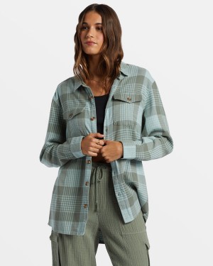 Roxy Let It Go Flannel Long Sleeve Oberteile | 29086-CBHU