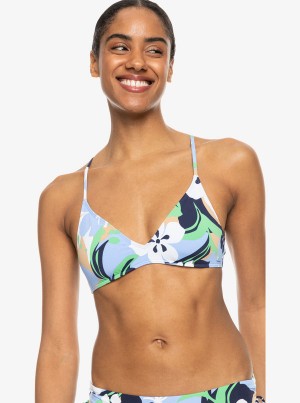 Roxy Printed Beach Classics Riemchen Bra Bikinioberteile | 38017-VPCJ