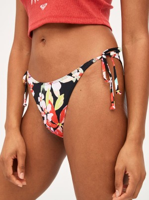 Roxy Printed Beach Classics Tie Side High Leg Cheeky Bikinihosen | 27651-YATR