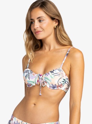 Roxy Printed Beach Classics Underwired Bikinioberteile | 40798-HPMU