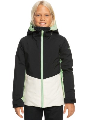 Roxy Silverwinter Technical Snowboardjacken Mädchen | 06418-GRKE