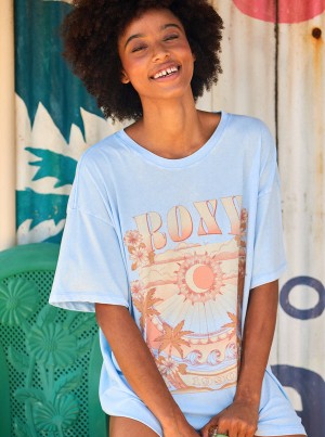 Roxy Star Chart Oversized Boyfriend T-shirts | 37485-XKCZ