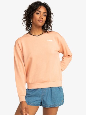 Roxy Surfing By Moonlight Crew Neck Hoodie | 26457-LYBN