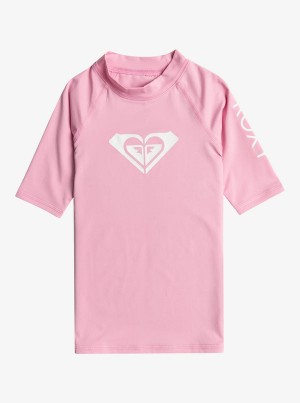 Roxy Whole Hearted UPF 50 Kurzes Sleeve Rashguard Bademode Mädchen | 25189-JLKA