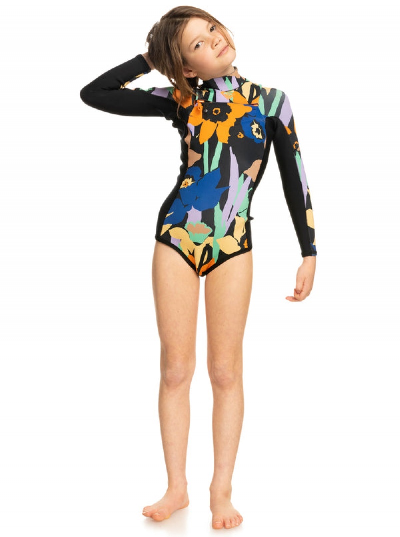 Roxy 1.5mm Current Of Cool Long Sleeve Springsuit Bademode Mädchen | 29048-YZSV