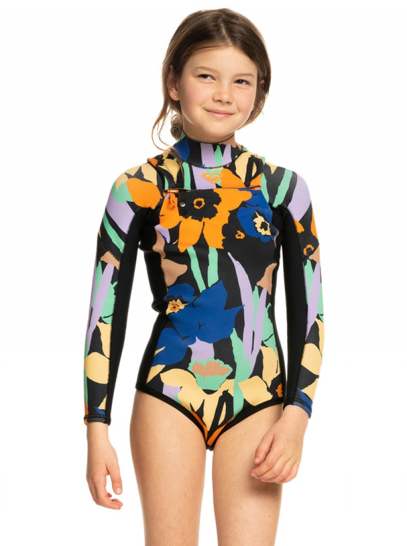 Roxy 1.5mm Current Of Cool Long Sleeve Springsuit Bademode Mädchen | 29048-YZSV