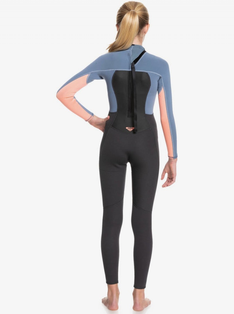 Roxy 3/2mm Prologue Back Zip Wetsuit Bademode Mädchen | 69305-UDME