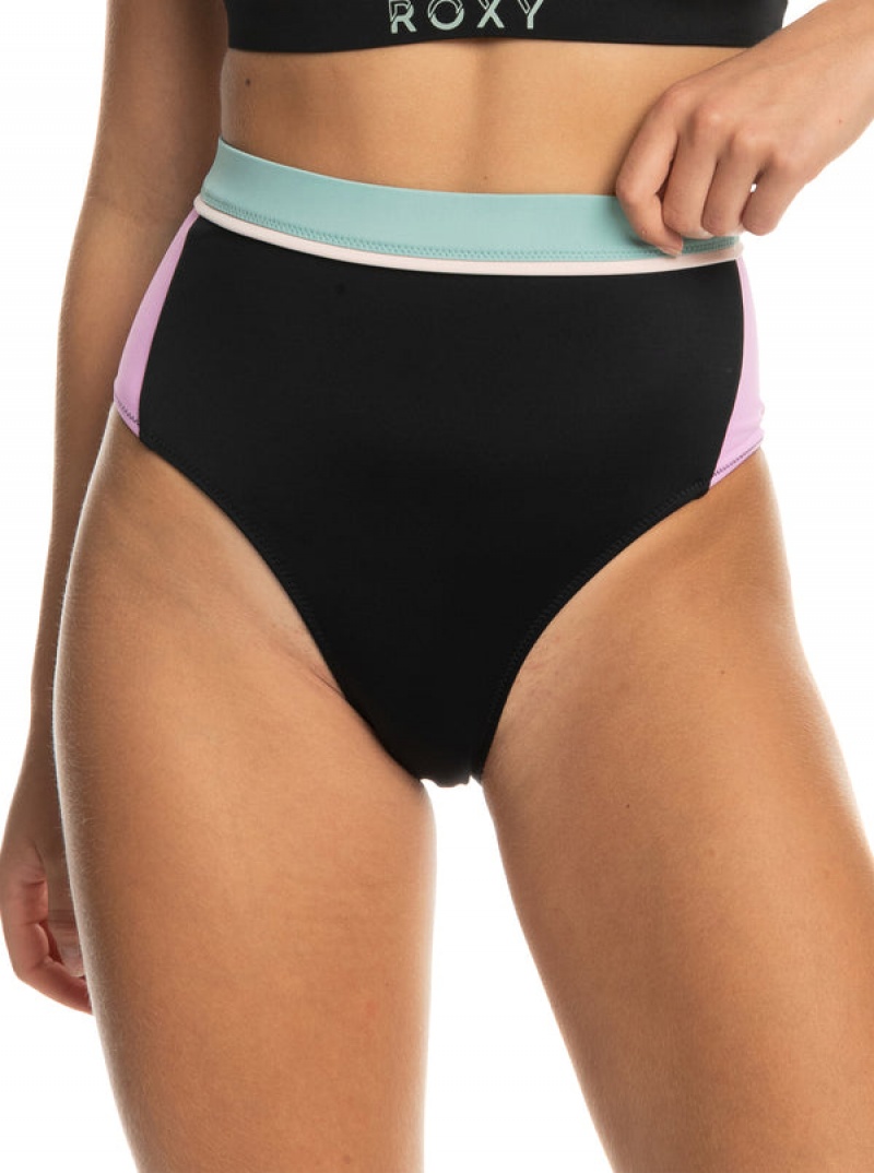 Roxy Active High Taille Bikinihosen | 20937-KEDZ