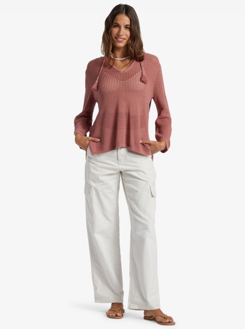 Roxy After Beach Break V-Neck Pullover | 12839-CRJZ