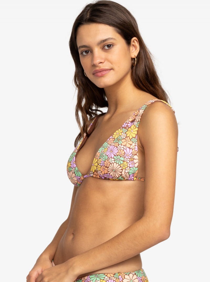 Roxy All About Sol Elongated Triangle Bikinioberteile | 58071-XZJL