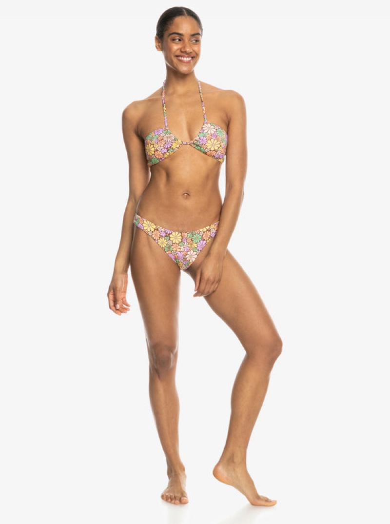 Roxy All About Sol High Leg Moderate Bikinihosen | 73165-KVRA