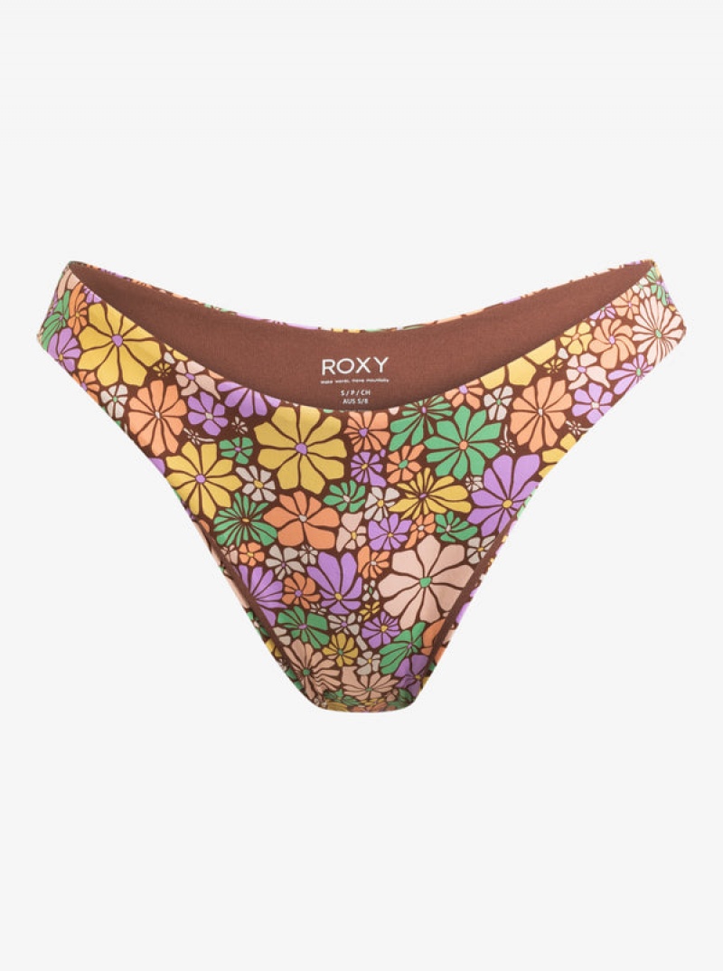 Roxy All About Sol High Leg Moderate Bikinihosen | 73165-KVRA