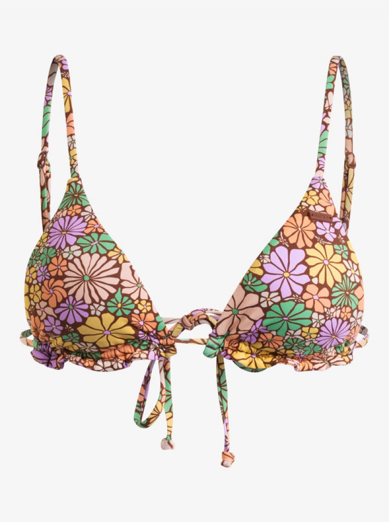 Roxy All About Sol Mini Tiki Triangle Bikinioberteile | 49871-YHZN