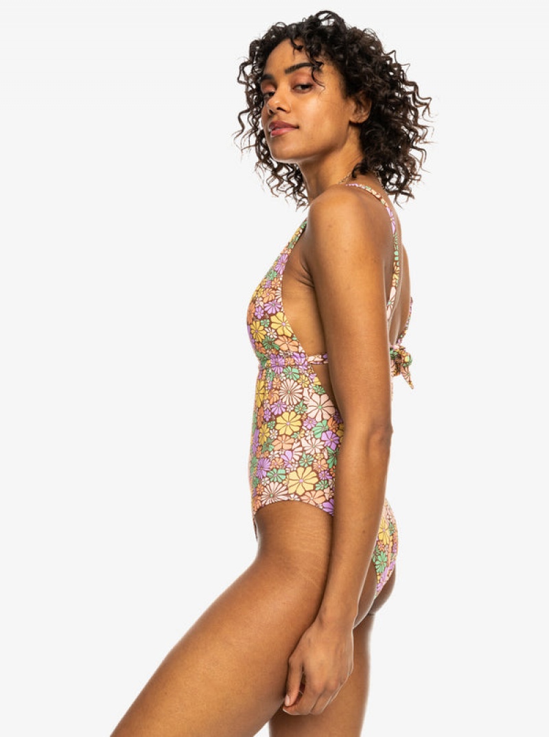 Roxy All About Sol One-Piece Badeanzüge | 52647-NMCF