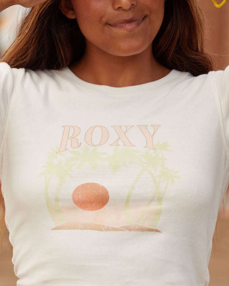 Roxy All Day Shrunken T-shirts | 57486-IQLH