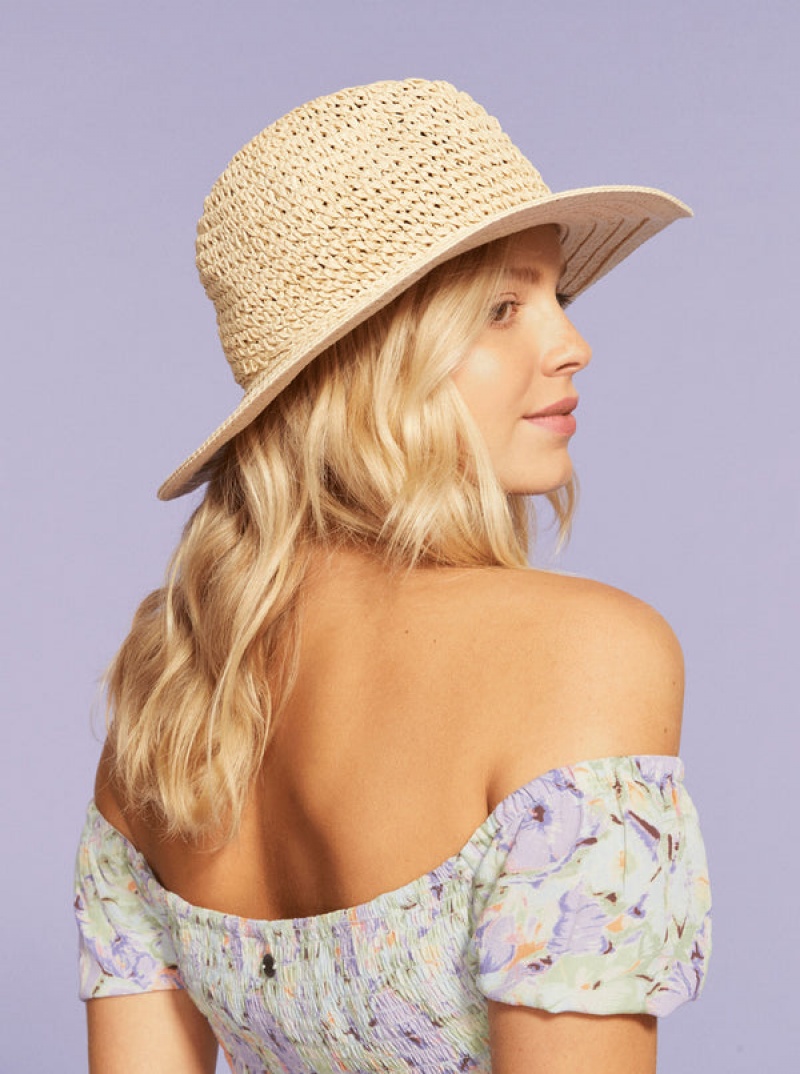 Roxy Aloof Beauty Straw Sun Hüte | 09435-IAPO