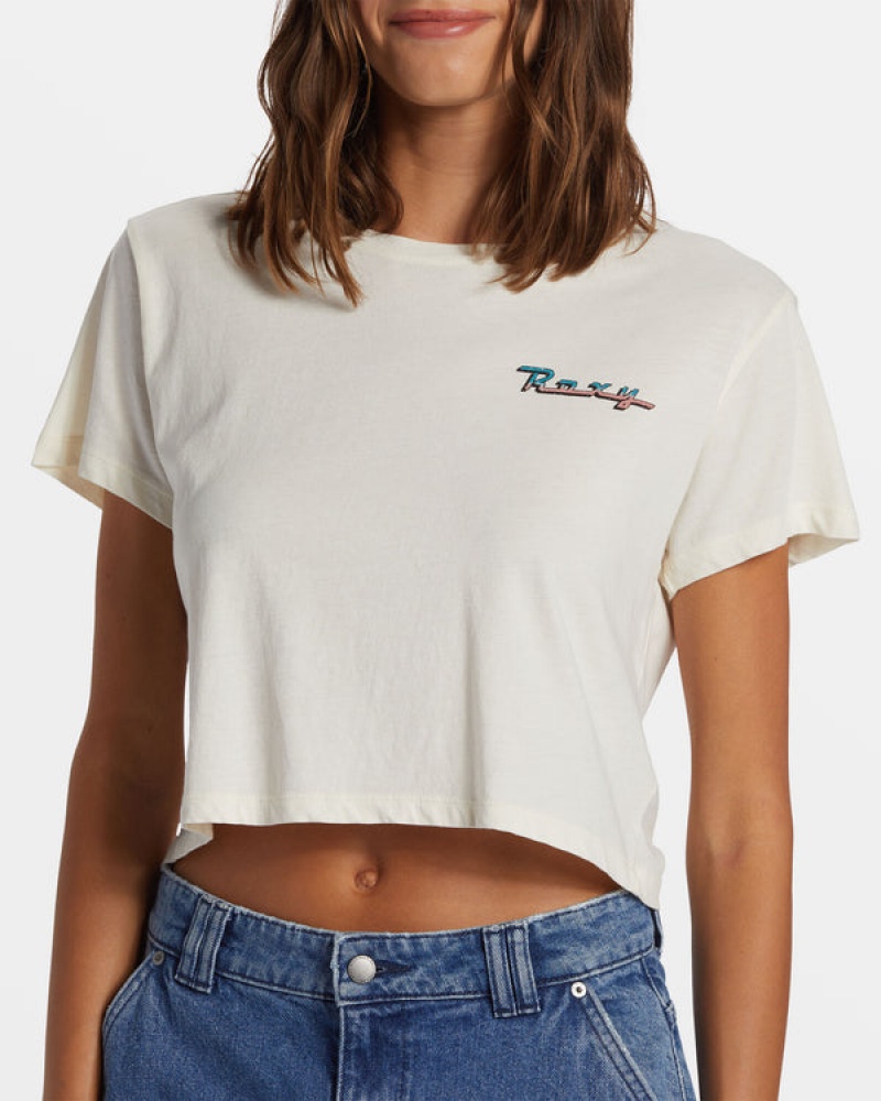 Roxy Baja Cali Cropped T-shirts | 81529-IANW