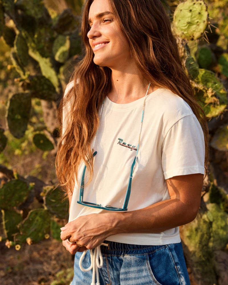 Roxy Baja Cali Cropped T-shirts | 81529-IANW