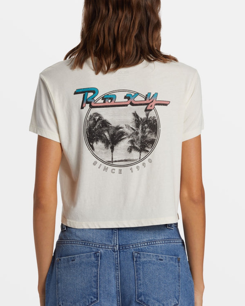 Roxy Baja Cali Cropped T-shirts | 81529-IANW