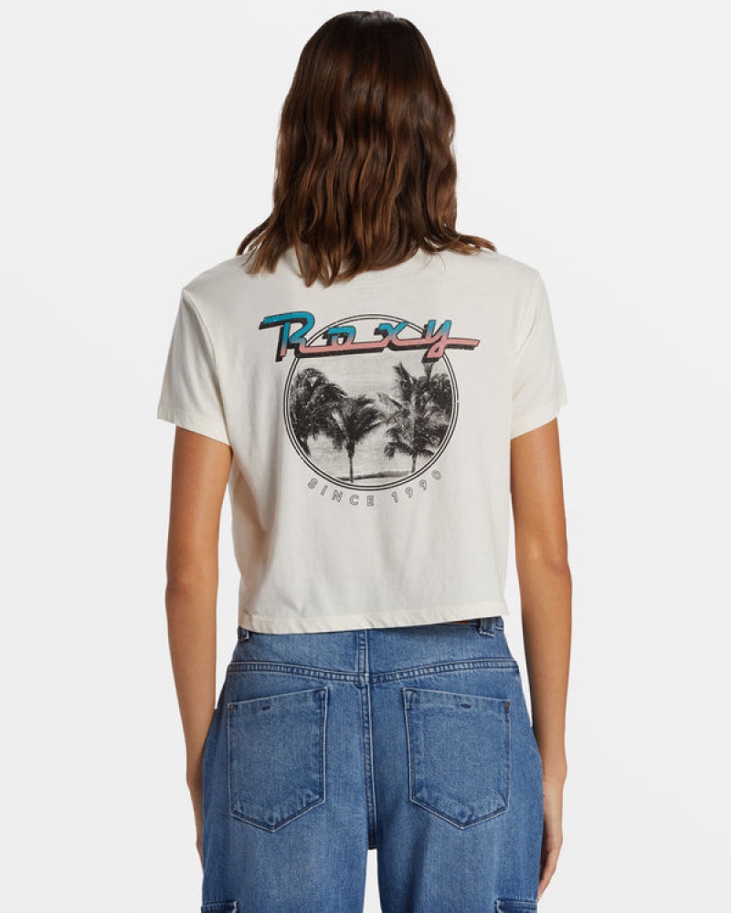 Roxy Baja Cali Cropped T-shirts | 81529-IANW