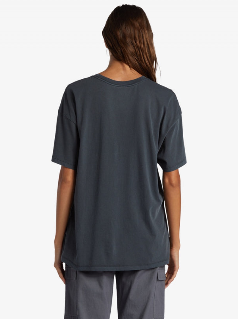 Roxy Beachy Days Oversized Boyfriend T-shirts | 20465-FOLQ