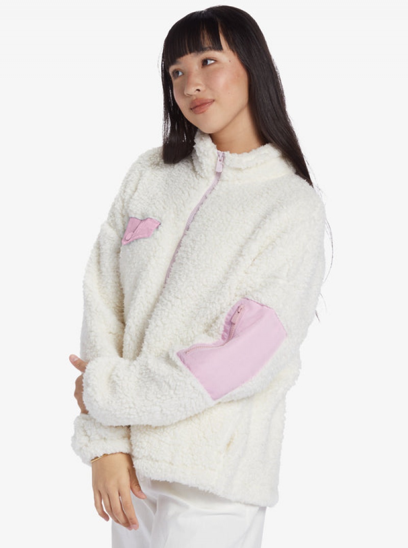 Roxy Chloe Kim Pop Sherpa Full-Zip Fleece Loungewear | 10634-HSGE