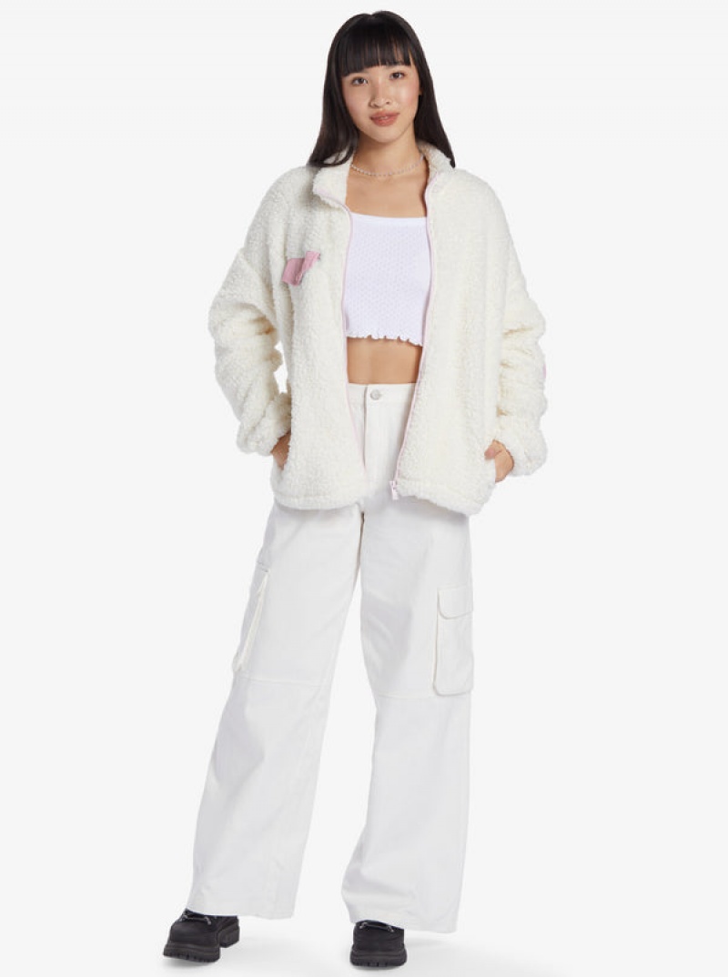 Roxy Chloe Kim Pop Sherpa Full-Zip Fleece Loungewear | 10634-HSGE