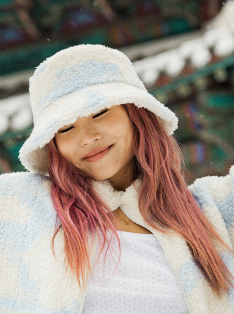 Roxy Chloe Kim Sherpa Bucket Sun Hüte | 02436-TGEB