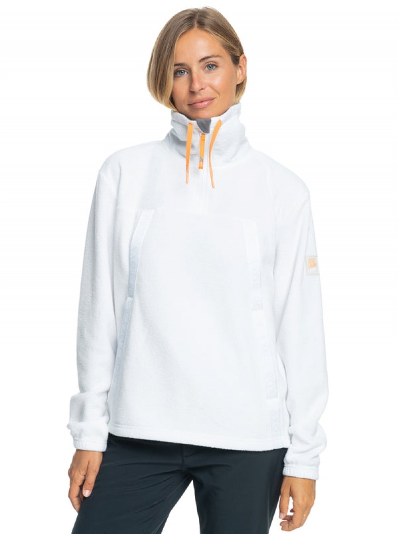 Roxy Chloe Kim Technical Half Zip Fleece Hoodie | 94863-IEYN