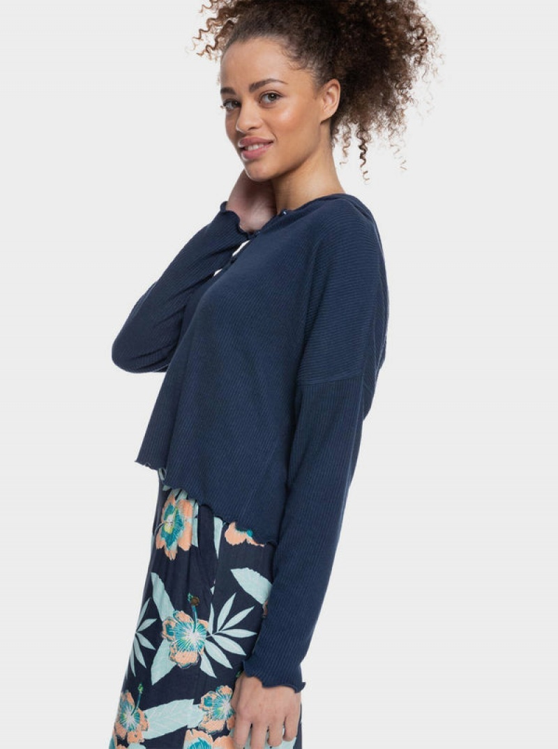 Roxy Cozy Day Long Sleeve Rib Knit Oberteile | 56904-GHTJ