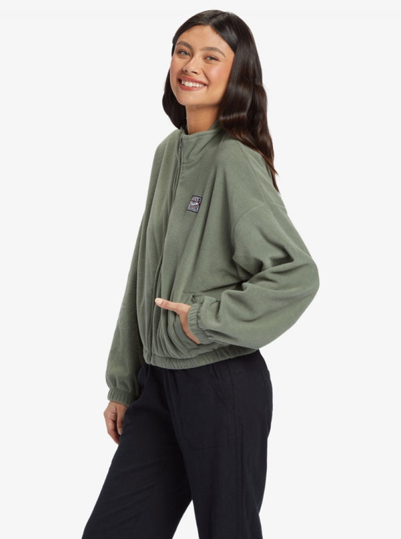 Roxy Dawn To Dusk Half-Zip Fleece Hoodie | 16289-FNCU