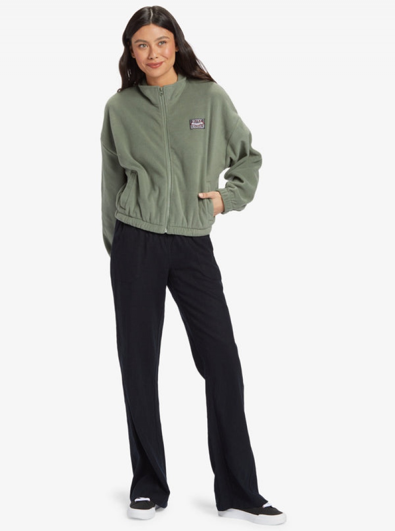 Roxy Dawn To Dusk Half-Zip Fleece Hoodie | 16289-FNCU