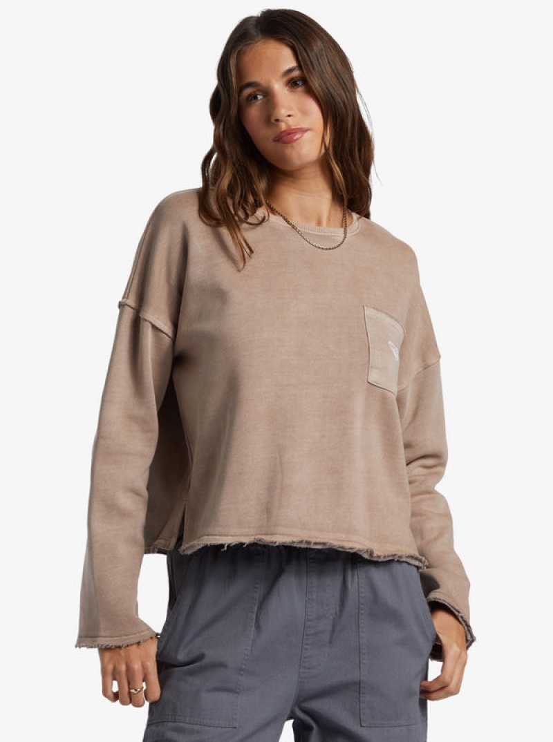 Roxy Doheny Crew Neck Hoodie | 62813-GRWV