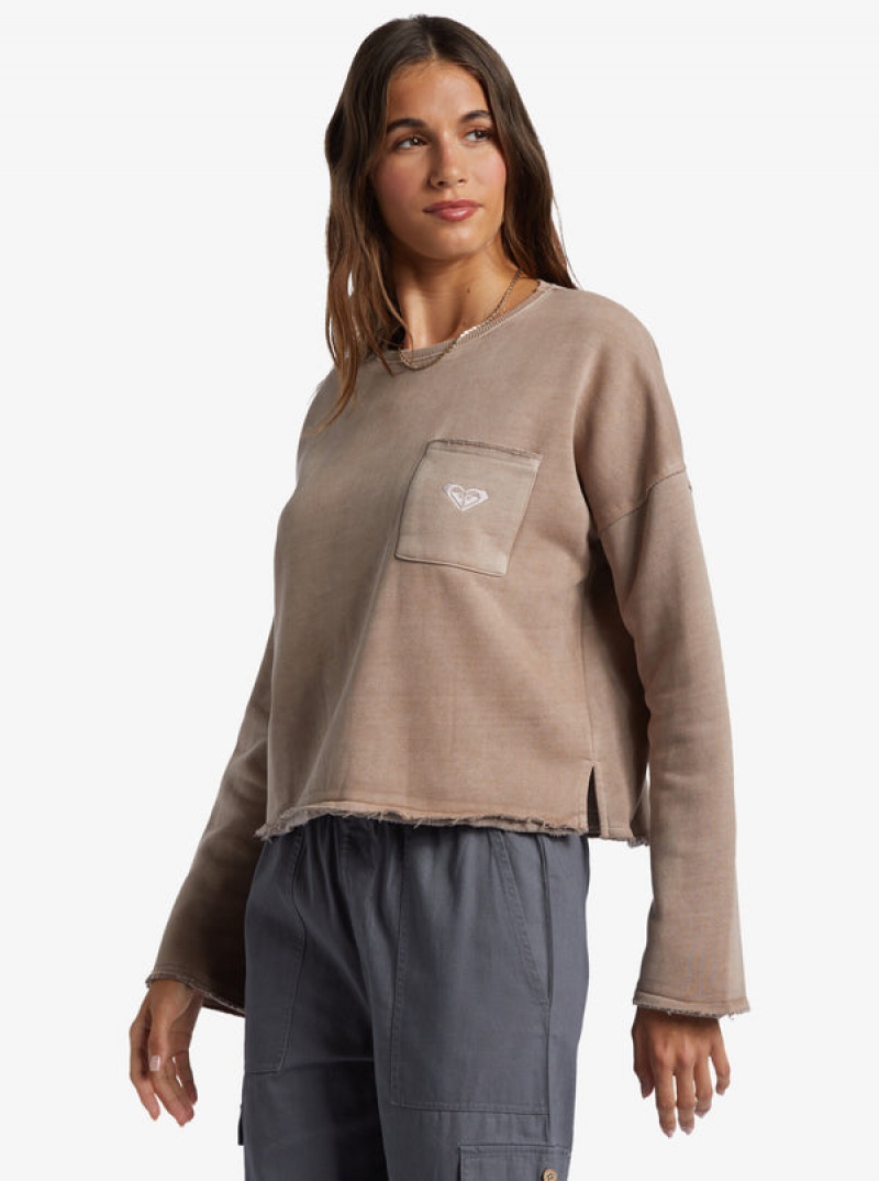 Roxy Doheny Crew Neck Hoodie | 62813-GRWV