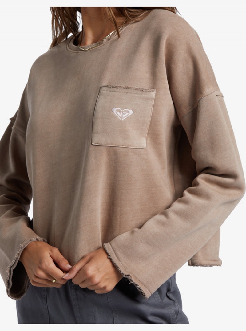 Roxy Doheny Crew Neck Hoodie | 62813-GRWV