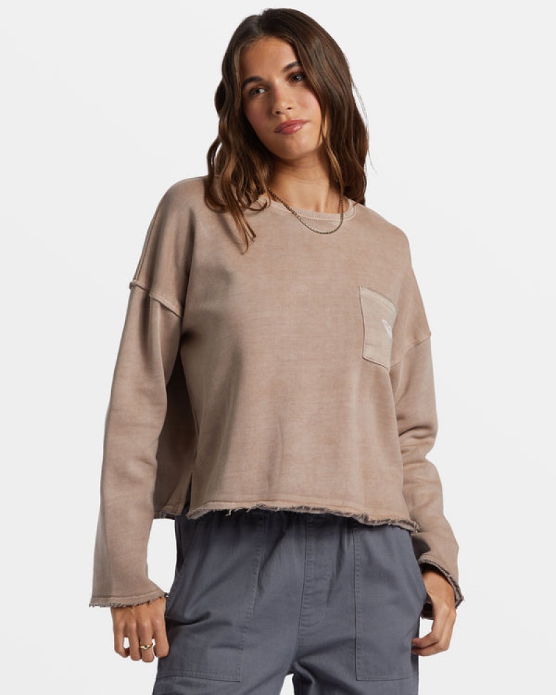 Roxy Doheny Crew Neck Hoodie | 62813-GRWV