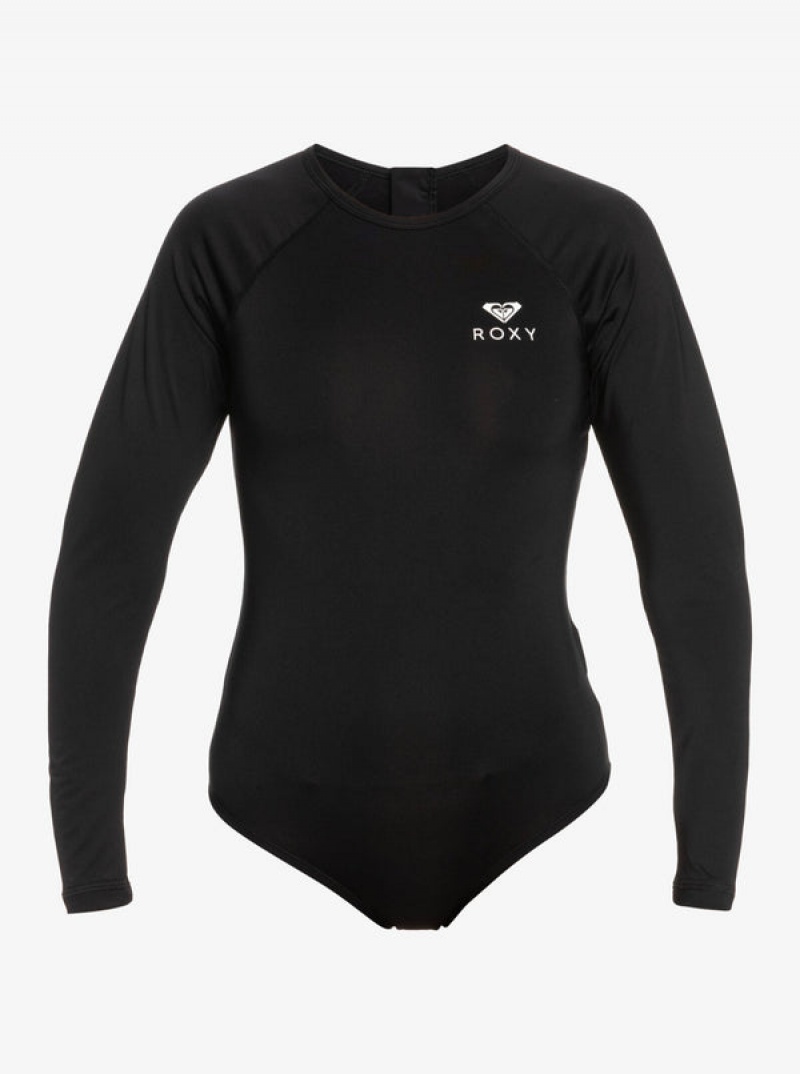 Roxy Essentials Long Sleeve One-Piece Badeanzüge | 60451-HZBO