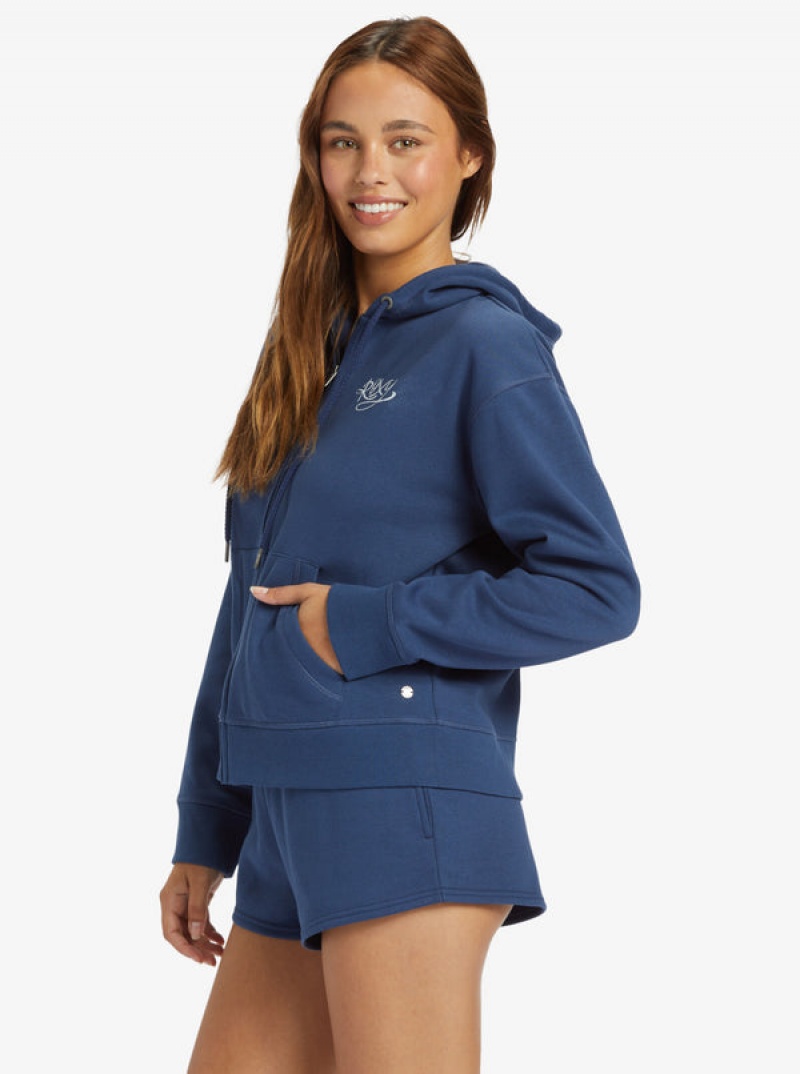 Roxy Evening Hike Zip-Up Hoodie | 58947-MBNF