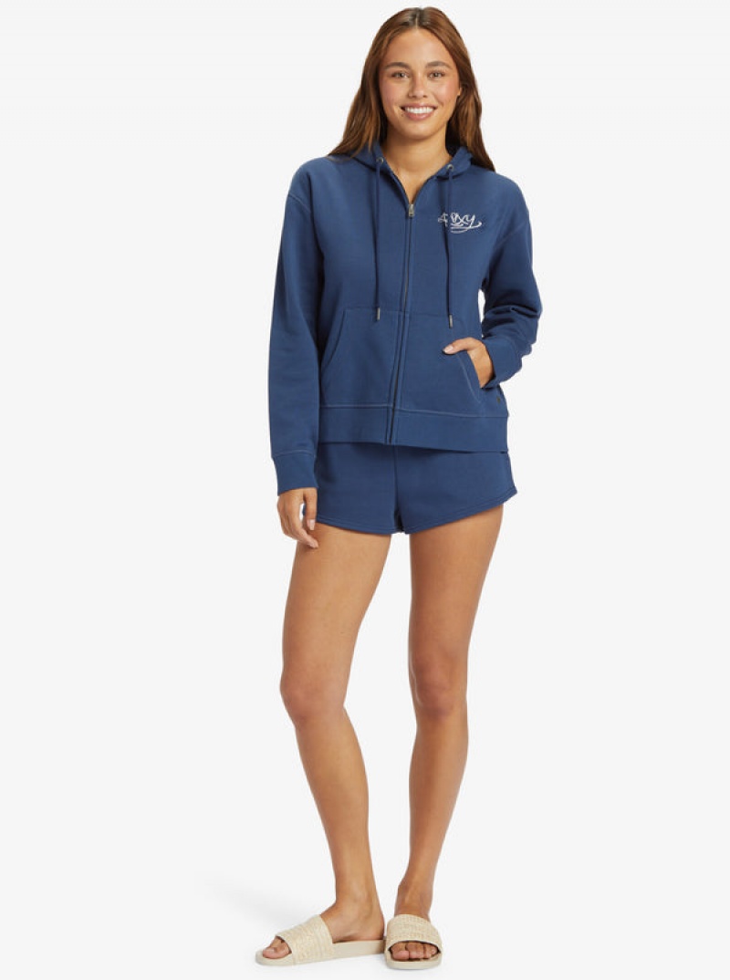 Roxy Evening Hike Zip-Up Hoodie | 58947-MBNF