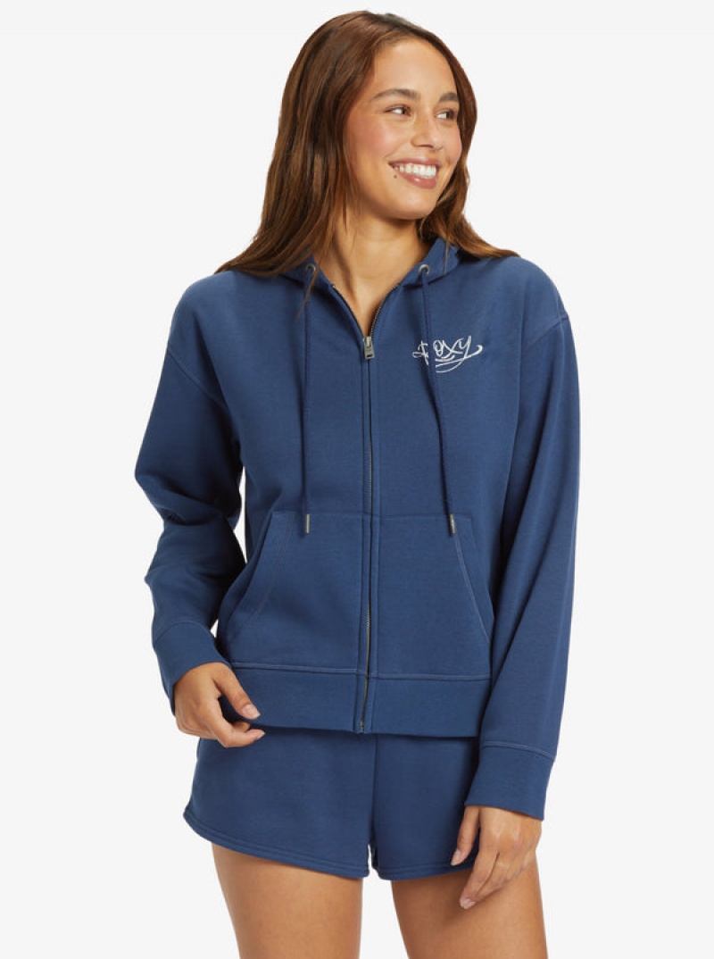 Roxy Evening Hike Zip-Up Hoodie | 58947-MBNF