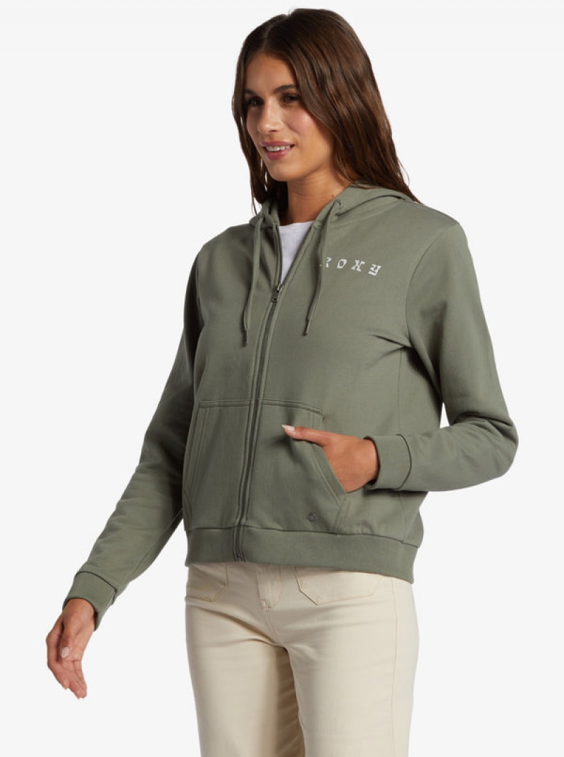 Roxy Evening Hike Zip Zip-Up Hoodie | 62598-RPQK