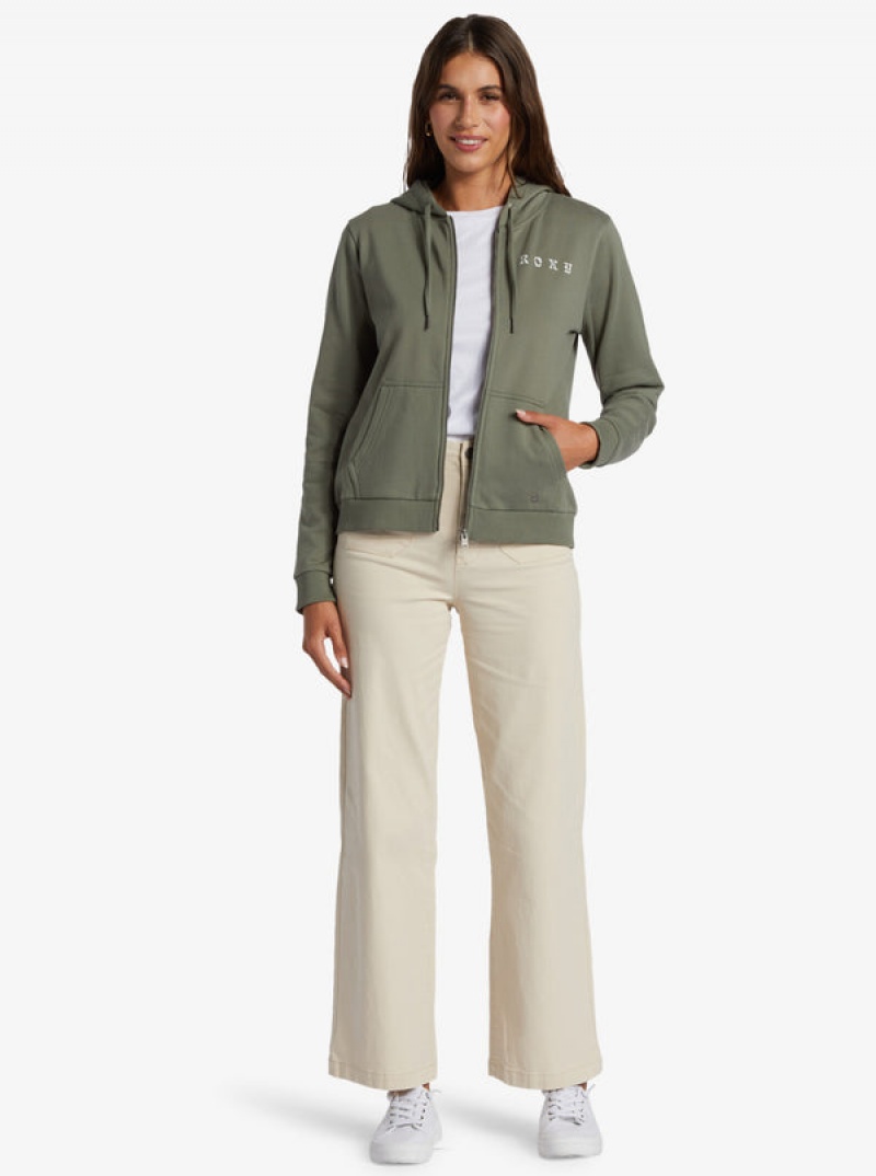 Roxy Evening Hike Zip Zip-Up Loungewear | 90286-XWOE