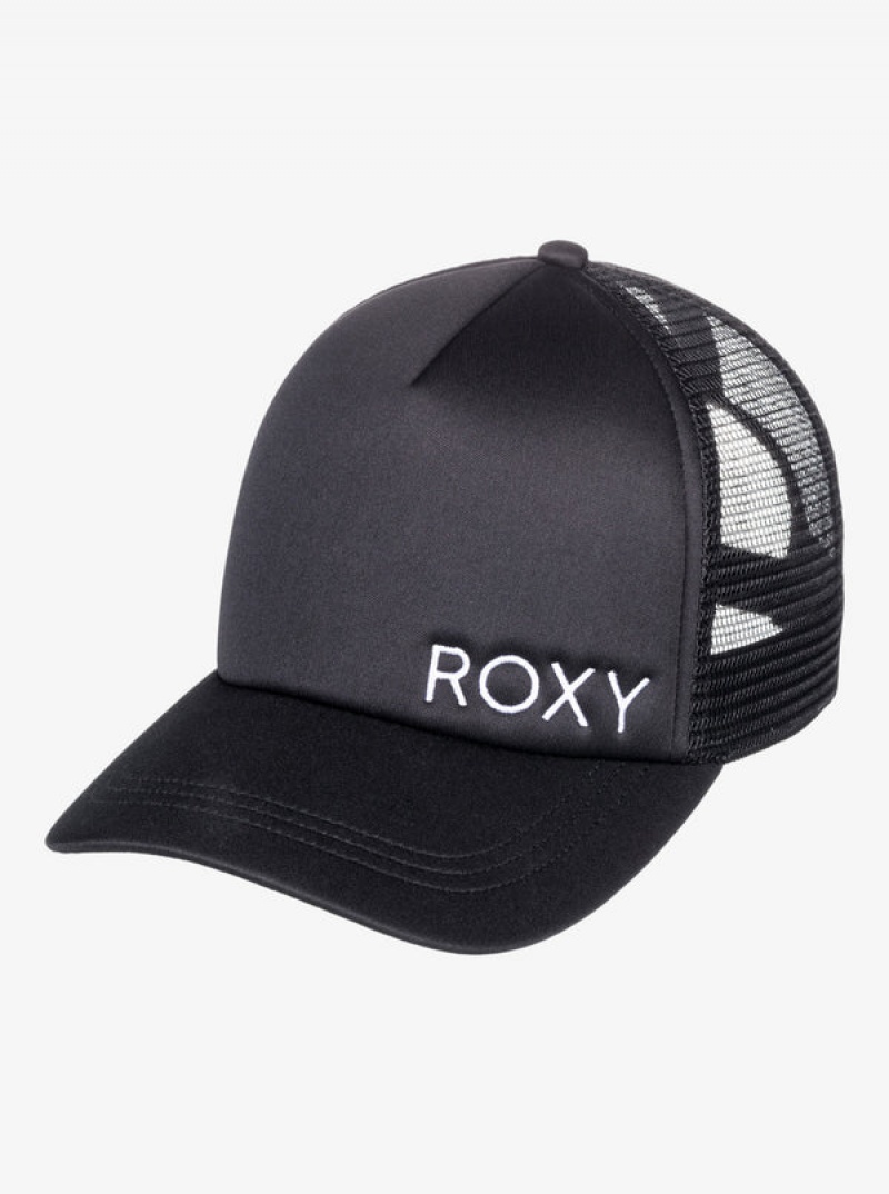 Roxy Finishline 2 Black Trucker Hüte | 84219-JDQG