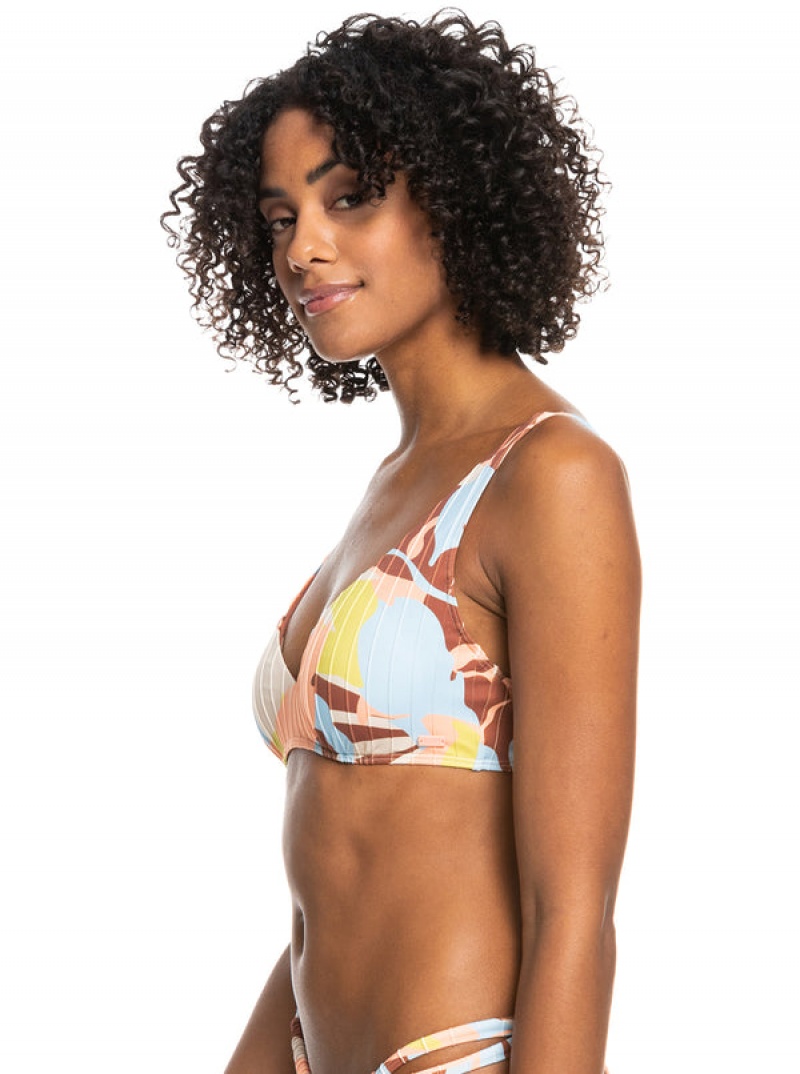 Roxy Floraldelic Printed D-Cup Bikinioberteile | 98537-UFHP