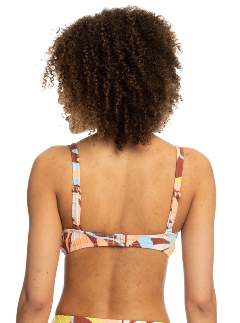 Roxy Floraldelic Printed D-Cup Bikinioberteile | 98537-UFHP